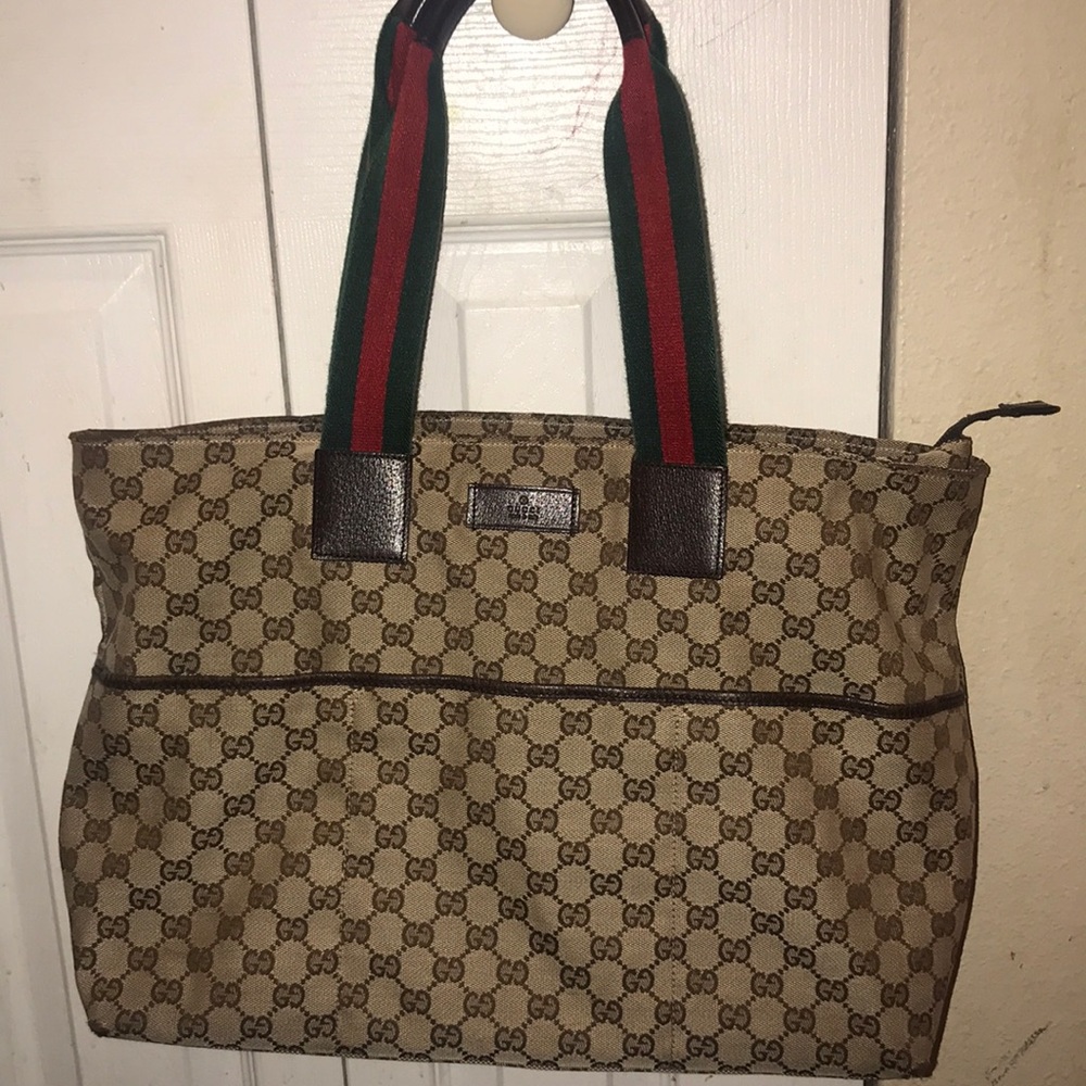 gucci cherry line tote bag
